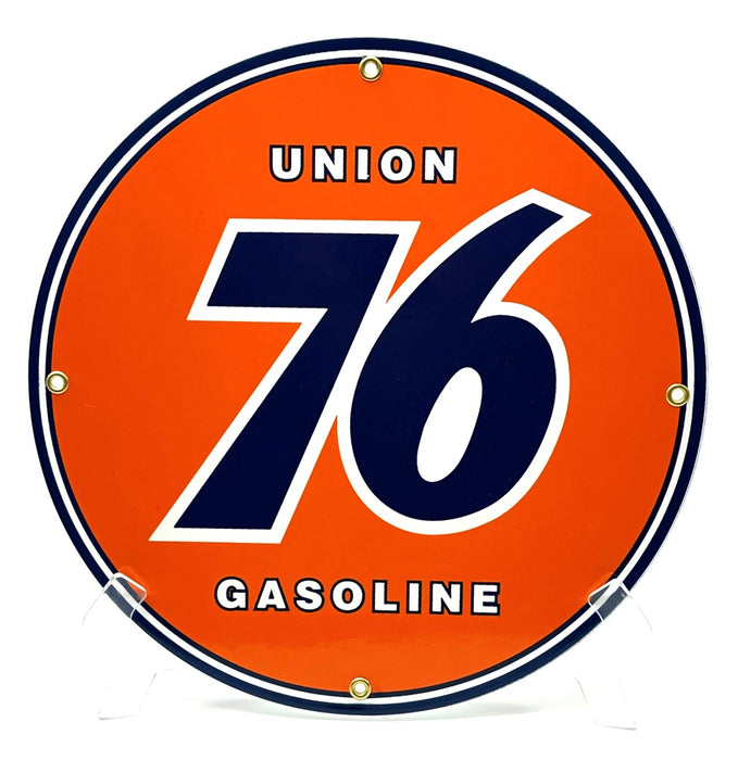 UNION 76 GASOLINE  12" PORCELAIN SIGN - FREE SHIPPING!! (Copy) (Copy)