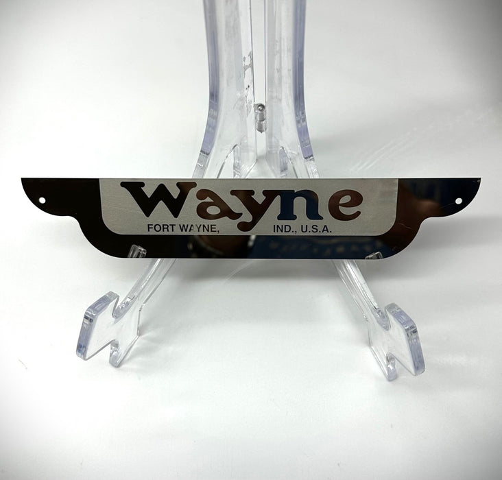 WAYNE 70 Name Plate - Stainless Steel (Free Shipping)