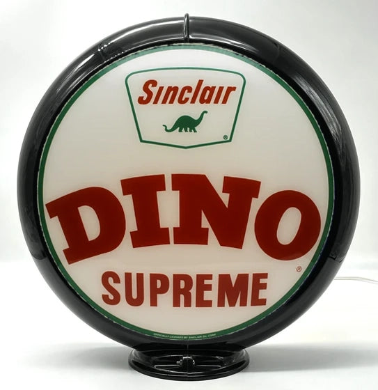 SINCLAIR DINO SUPREME 13.5" Ad Globe