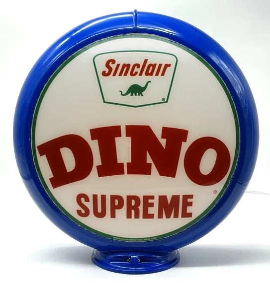 SINCLAIR DINO SUPREME 13.5" Ad Globe