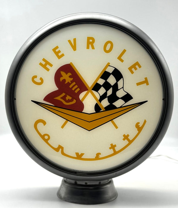 CHEVROLET CORVETTE 13.5" Gas Pump Globe