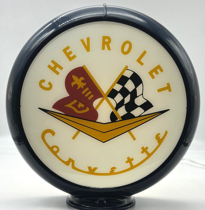 CHEVROLET CORVETTE 13.5" Gas Pump Globe