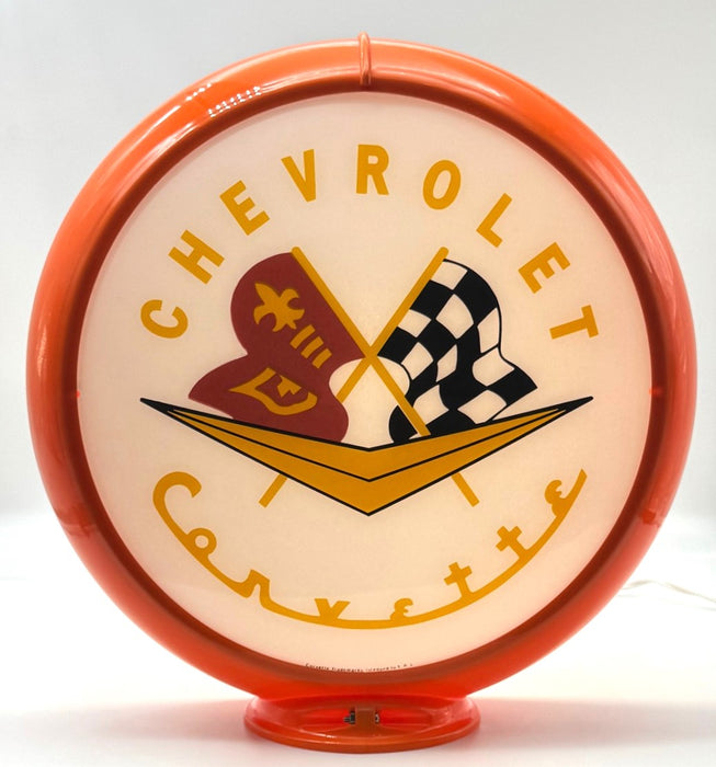 CHEVROLET CORVETTE 13.5" Gas Pump Globe