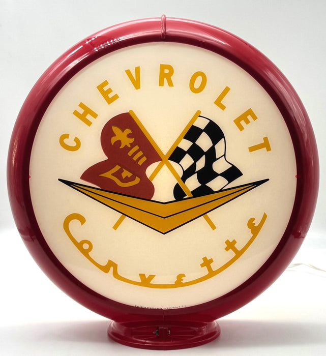 CHEVROLET CORVETTE 13.5" Gas Pump Globe