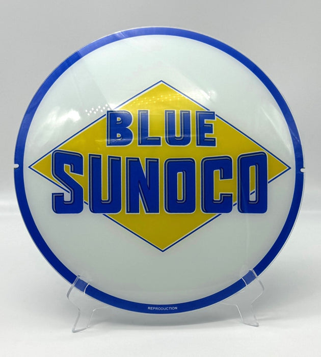 SUNOCO BLUE 13.5" Glass Face