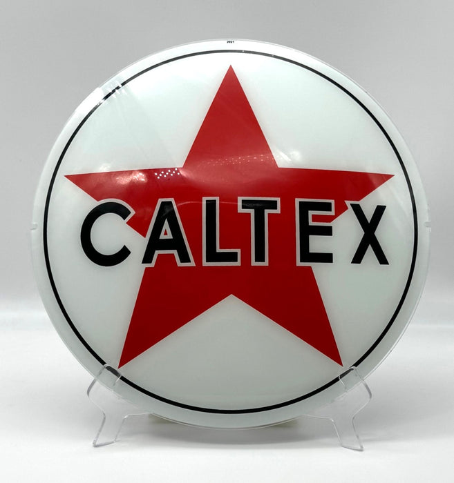 CALTEX 13.5" Glass Face for Gas Pump Globe