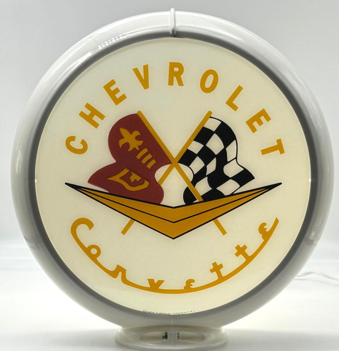 CHEVROLET CORVETTE 13.5" Gas Pump Globe