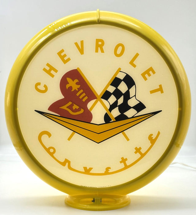 CHEVROLET CORVETTE 13.5" Gas Pump Globe