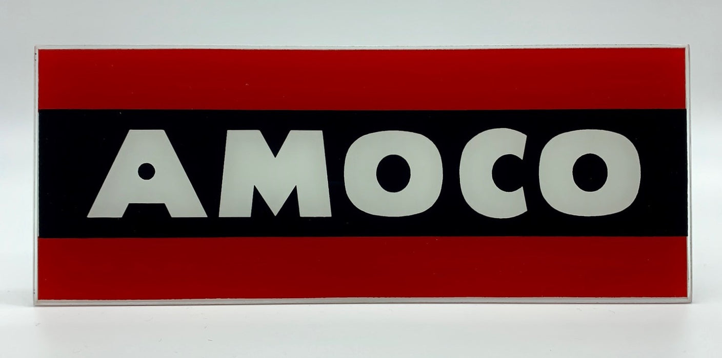 AMOCO Ad Glass Panel