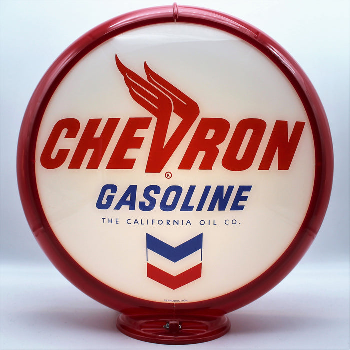 CHEVRON GASOLINE 13.5" Gas Pump Globe