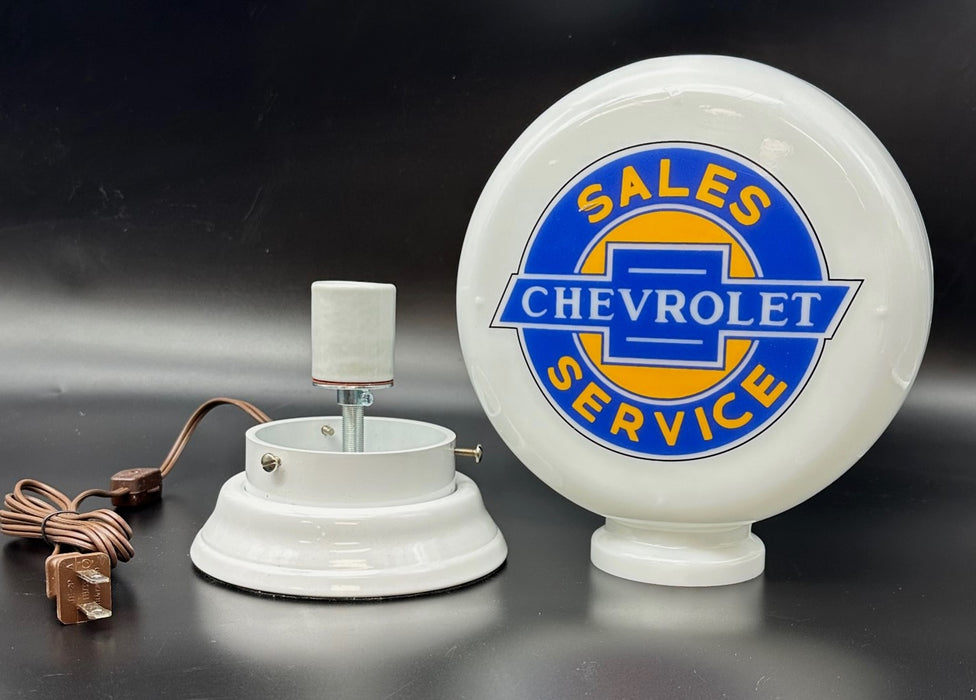 CHEVROLET SALES & SERVICE 8" Mini Glass Globe