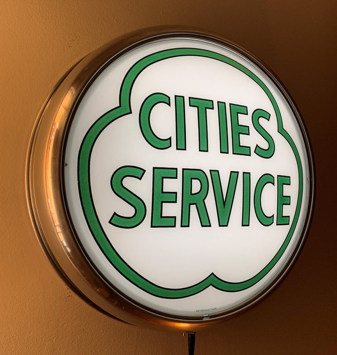 LED Wall Mount - Cities Service Green