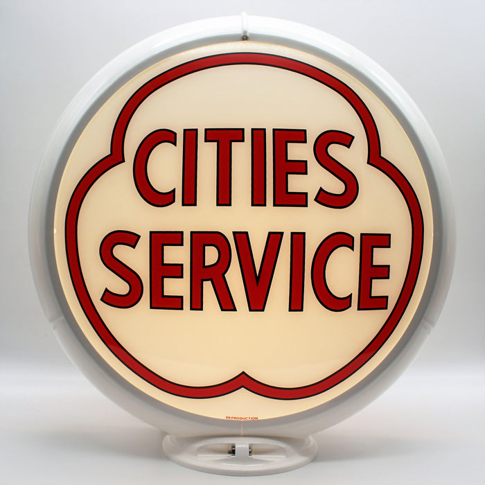 CITIES SERVICE RED Gas Pump Globe Face / Lens