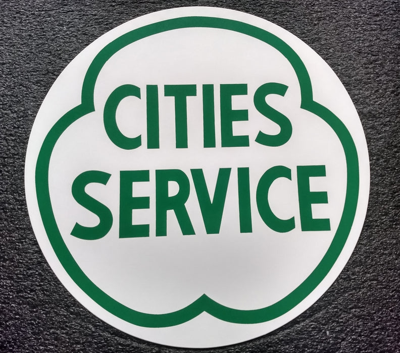 CITIES SERVICE GREEN DECAL-12