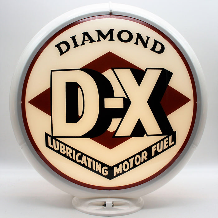 DIAMOND D-X 13.5" Glass Face for Gas Pump Globe