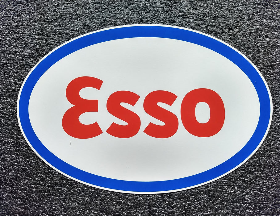 ESSO OVAL DECAL-12"