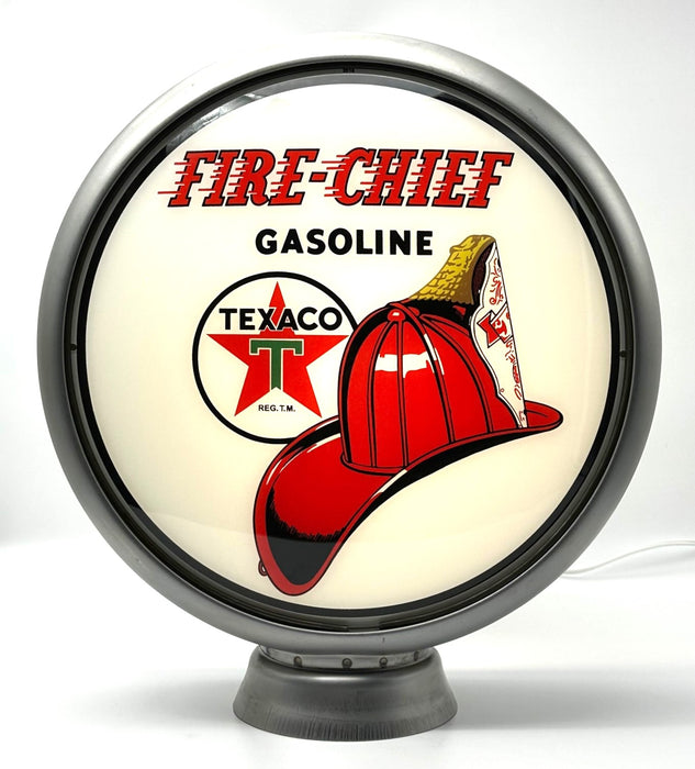 TEXACO FIRE CHIEF GASOLINE 13.5" Gas Pump Globe - FREE SHIPPING!!