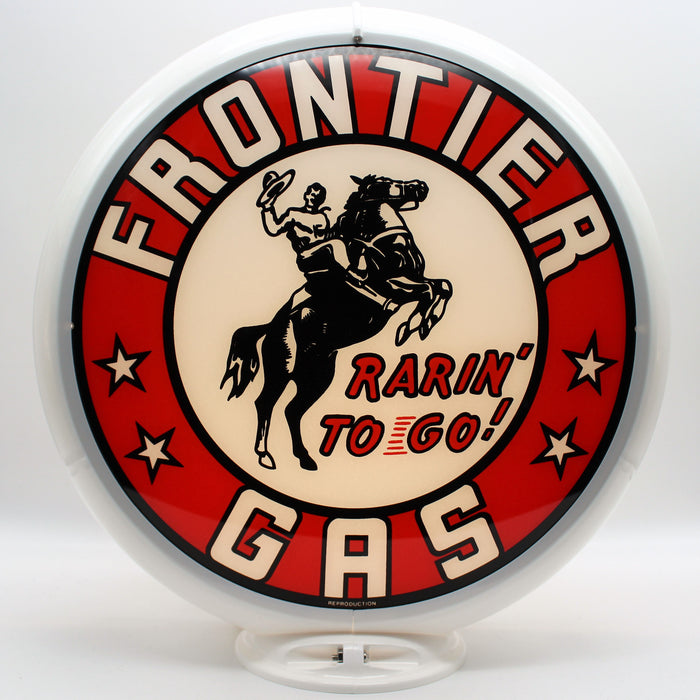 FRONTIER GAS 13.5" Ad Globe