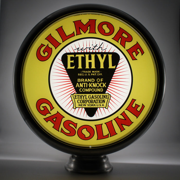 GILMORE ETHYL GASOLINE 15" Ad Globe