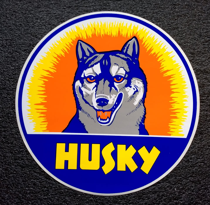 HUSKY DOG DECAL 12"