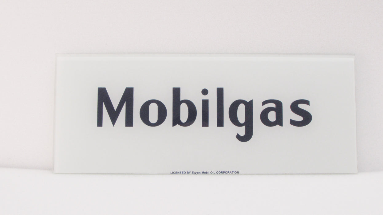 MOBILGAS WORD Ad Glass Panel