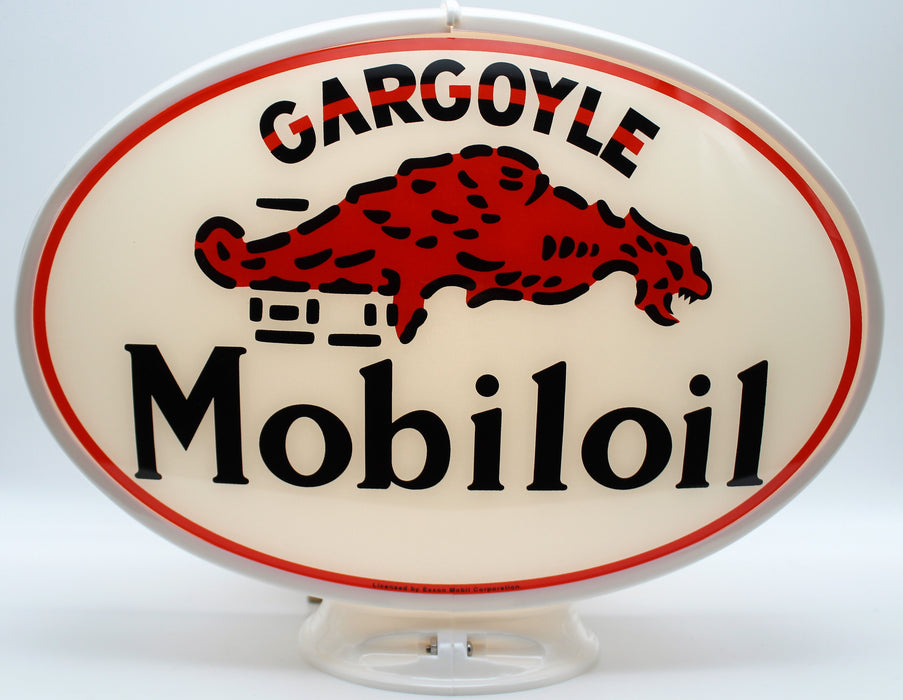 GARGOYLE MOBILOIL Oval Advertising Globe