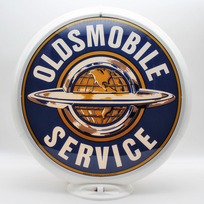 OLDSMOBILE SERVICE 13.5" Ad Globe