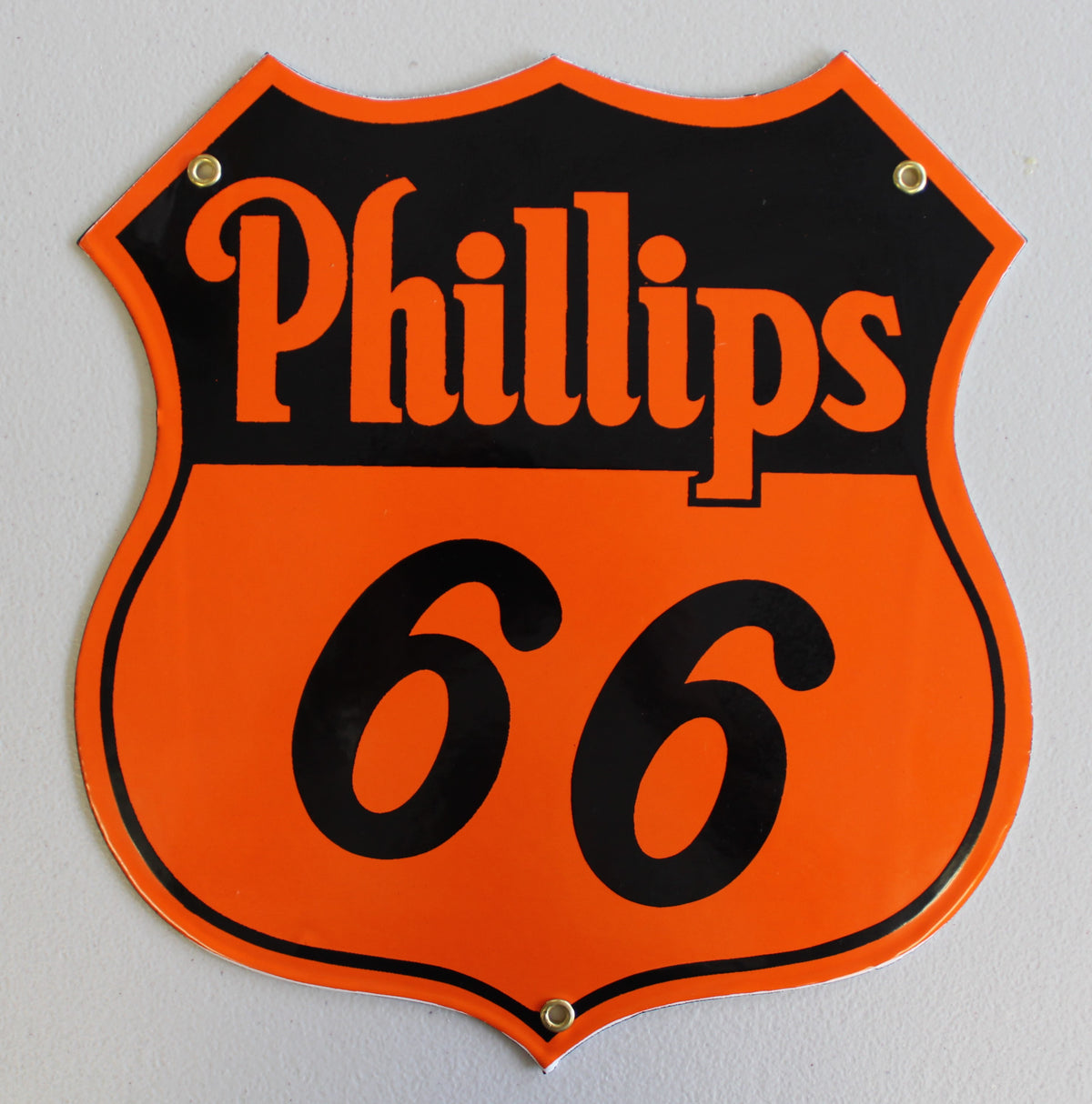 Pergl Signs PHILLIPS 66 die-cut Porcelain Sign — PERGL