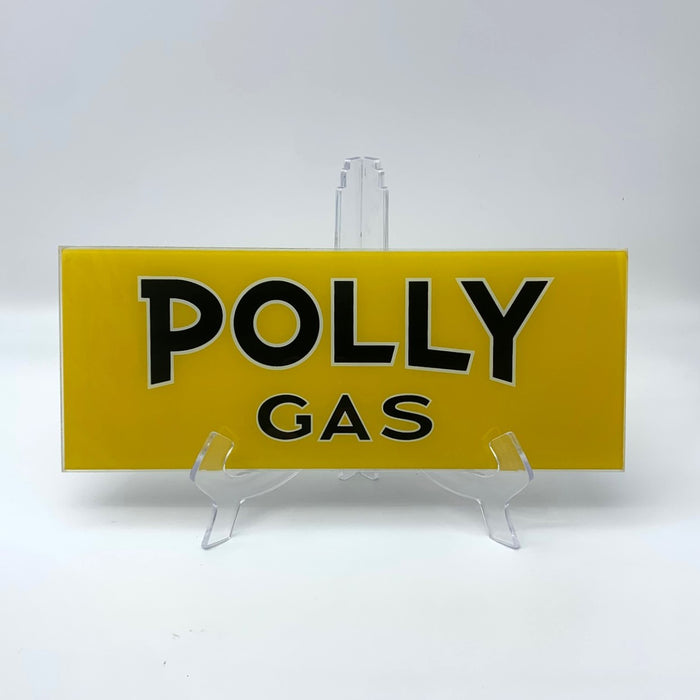 POLLY GAS Ad Glass Panel - FREE SHIPPING!!