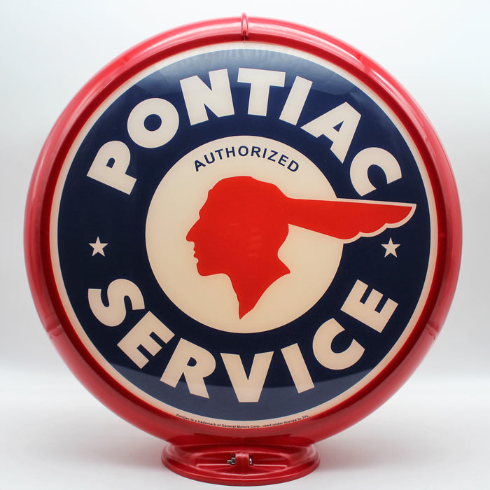 PONTIAC SERVICE 13.5" Glass Face