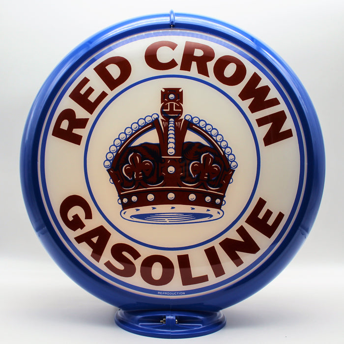RED CROWN GASOLINE 13.5" Ad Globe