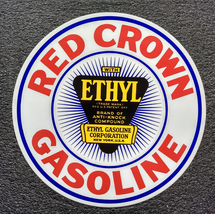 RED CROWN ETHYL DECAL-12"
