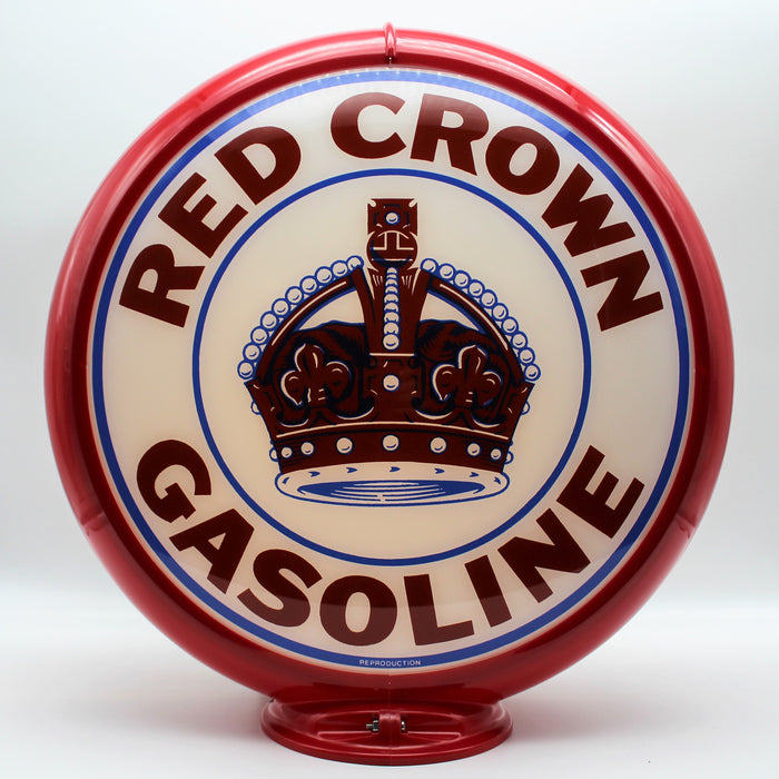 RED CROWN GASOLINE 13.5" Ad Globe
