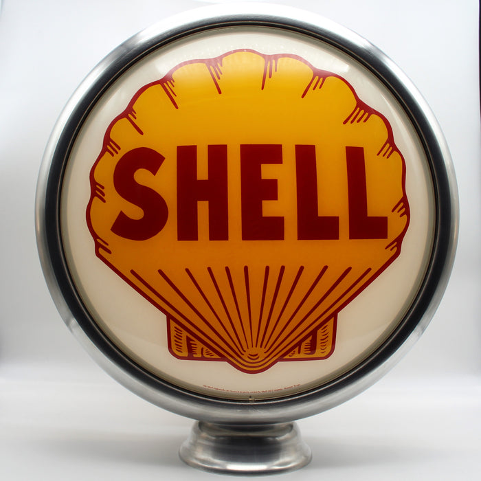 SHELL 15" Gas Pump Globe Glass Face - FREE SHIPPING!!