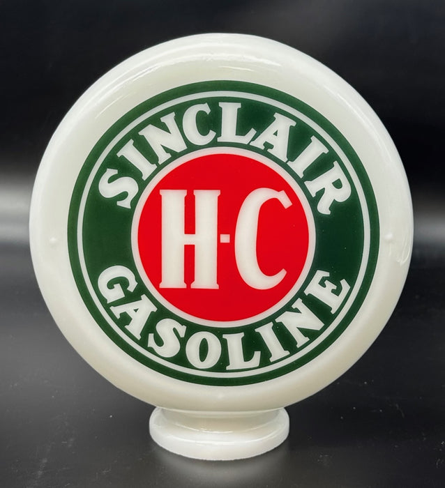 SINCLAIR H-C GASOLINE 8" Mini Glass Globe - FREE SHIPPING!!
