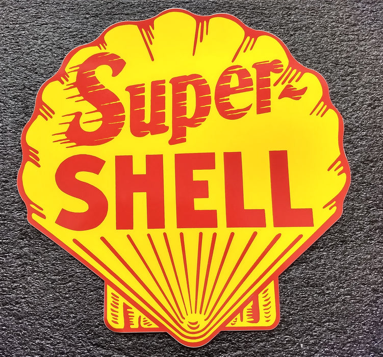 SUPER SHELL DIE CUT DECAL-12"