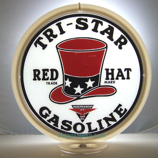 RED HAT GASOLINE 13.5" Glass Face