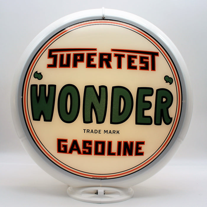 SUPERTEST WONDER GASOLINE 13.5" Ad Globe