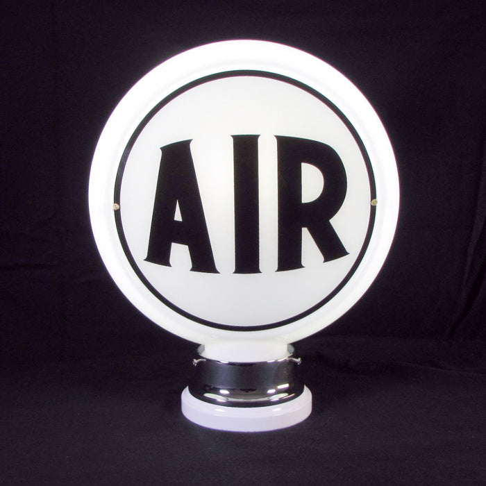 AIR (BLACK) Glass Body Ad Globe with 10" Faces