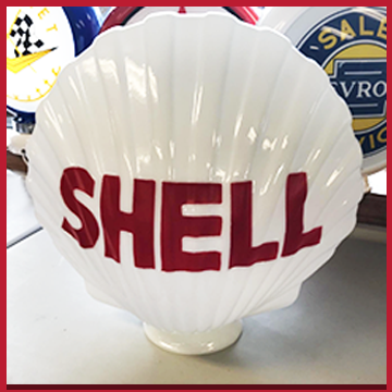 Shell Oil - custom shell glass globe