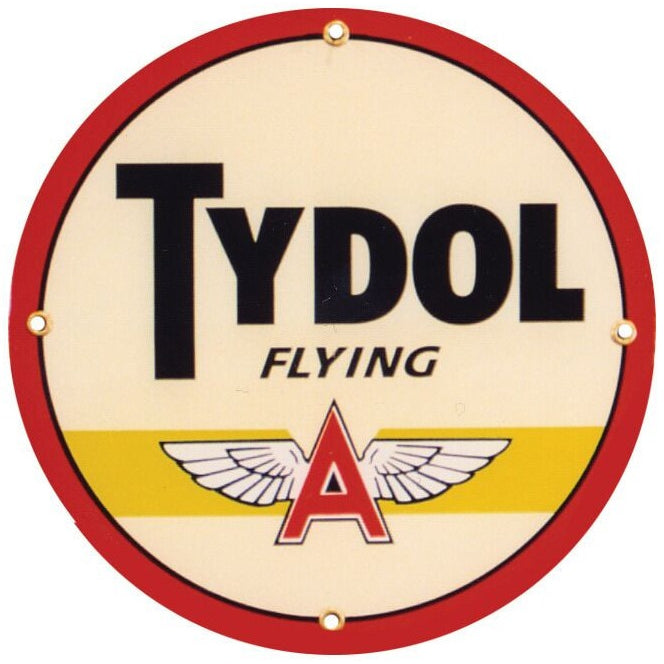 TYDOL FLYING A 12" Porcelain Sign